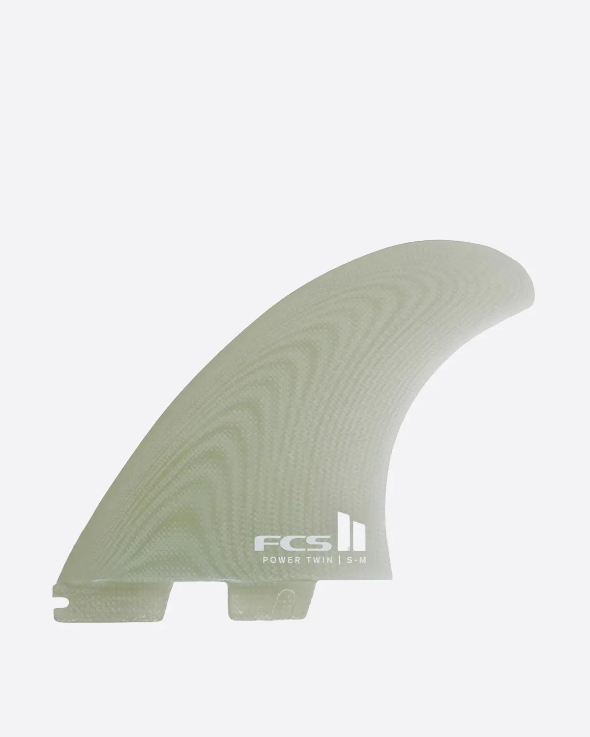 FCS II Power Twin +1 PG S-M Clear Fins sold by Storm
