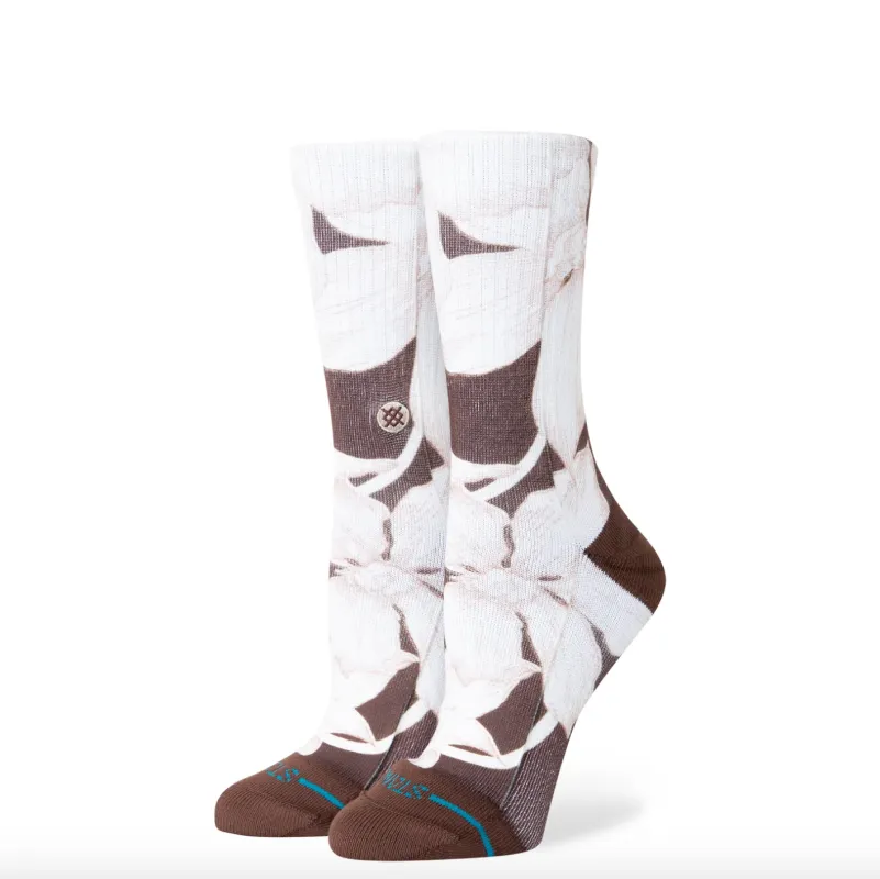 Stance Womens Coco Loco Crew Brown Socks sold by Storm