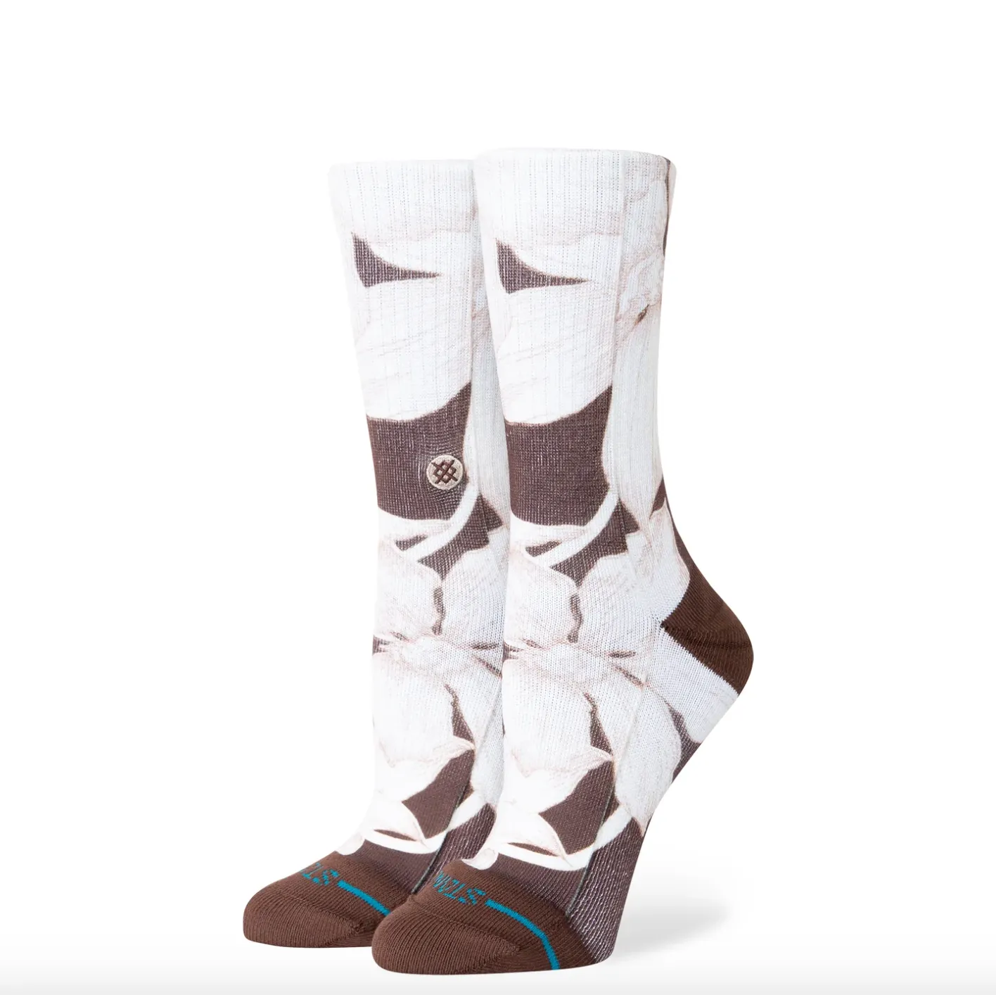 Stance Womens Coco Loco Crew Brown Socks sold by Storm