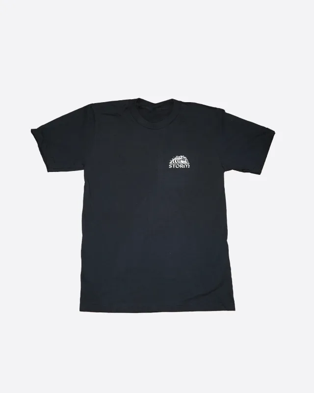 Storm Classic Wave T-shirt - Black sold by Storm