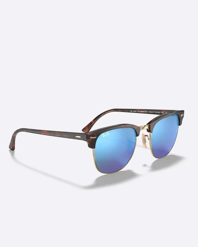 Ray-Ban Clubmaster Sunglasses - Havana/Blue Mirror sold by Storm product image thumbnail 3