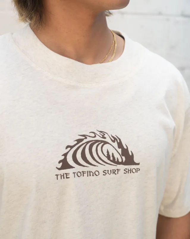 Storm Classic Wave Cropped Tee - Natural Heather made by Storm