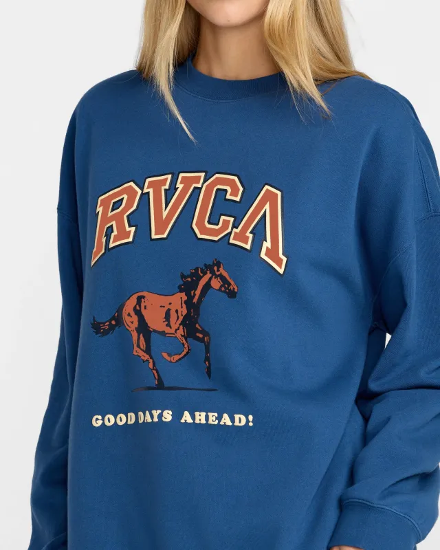 RVCA Neat Pullover - Ensign Blue made by RVCA