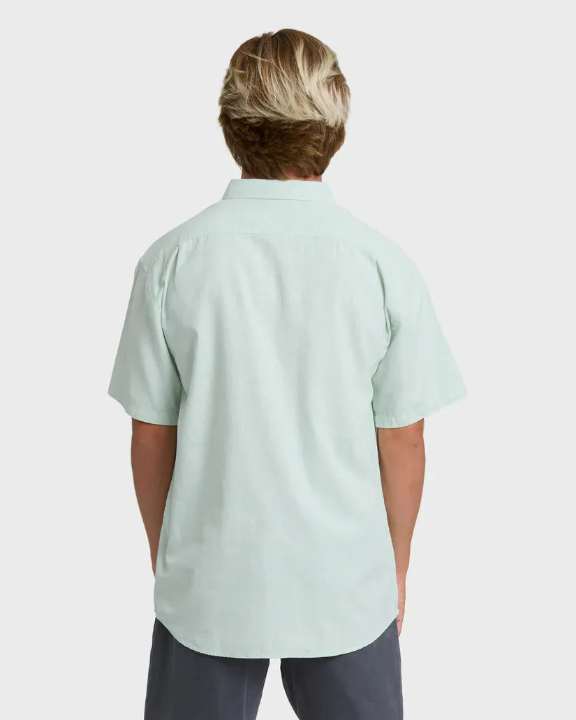 Billabong Mens All Day S/S Button Up - Granite Green sold by Storm product image thumbnail 2