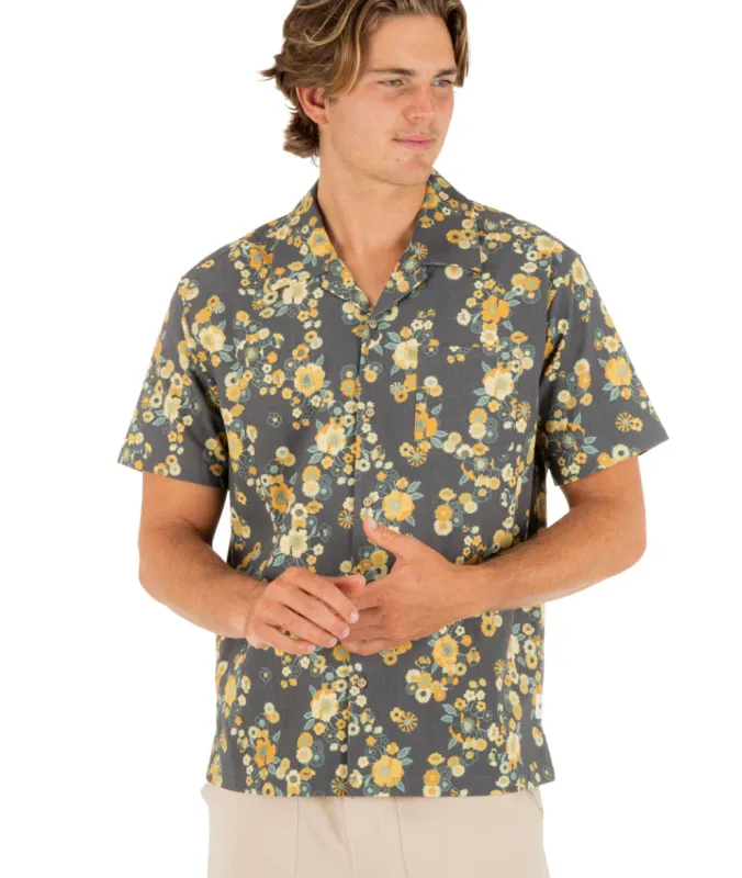 Hurley Mens Dogpatch Camp S/S - Black made by Hurley