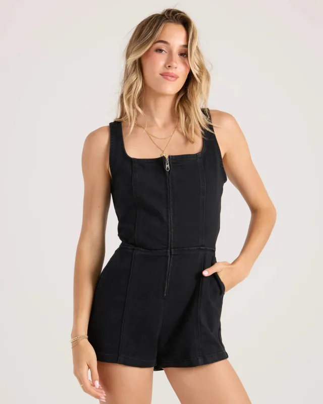 Volcom Cruz Control Romper - Black Combo made by Volcom