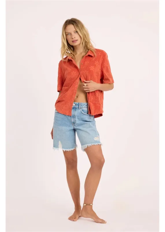 Sisstr Love Struck Short Sleeve Knit - Cayenne made by Storm