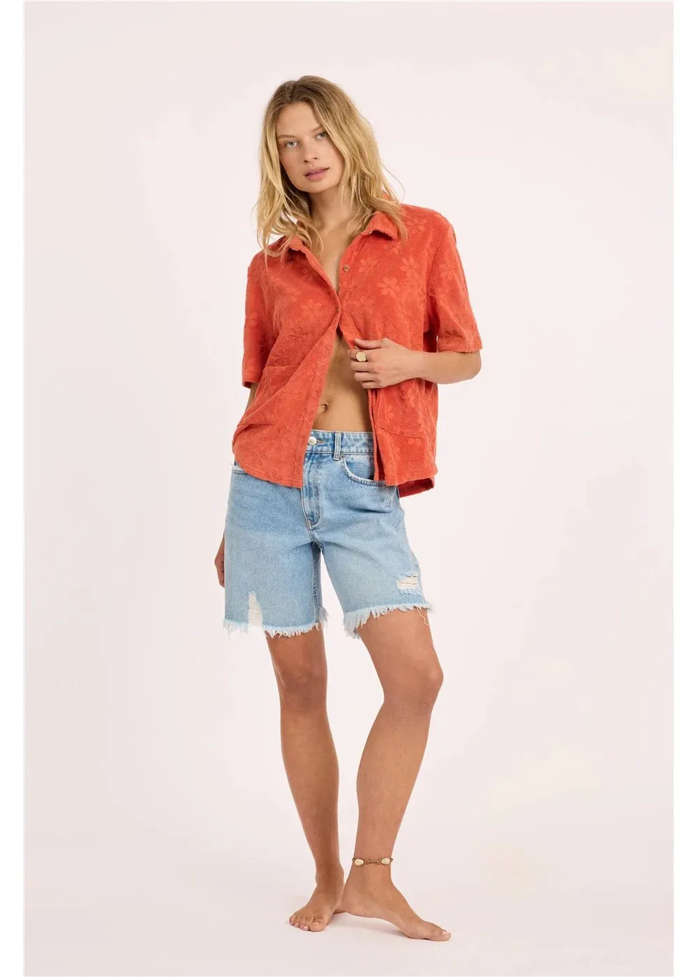 Sisstr Love Struck Short Sleeve Knit - Cayenne sold by Storm