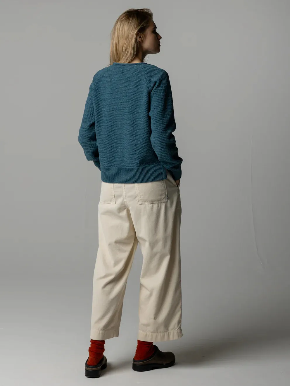 Finisterre Kerrow Stitch Jumper - Blue Pine sold by Storm product image thumbnail 3