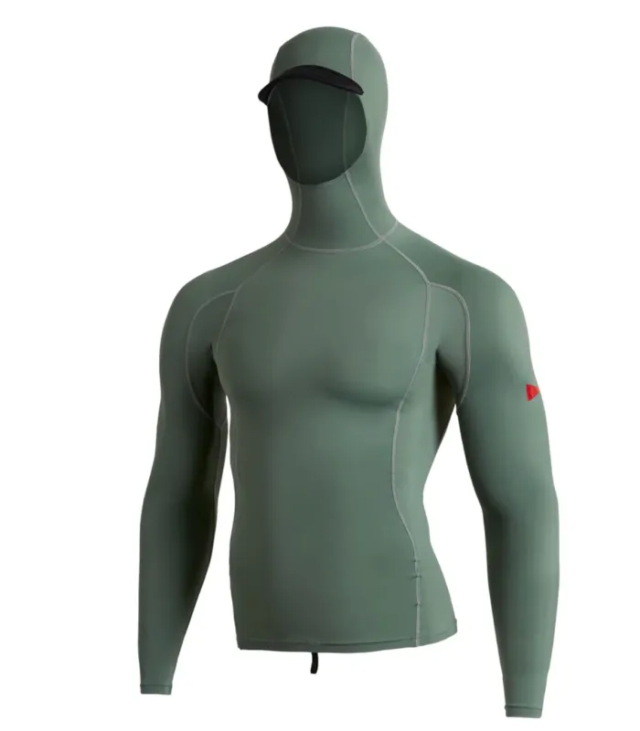 Florence Long Sleeve Hooded Rashguard - Dark Sage made by Florence Marine