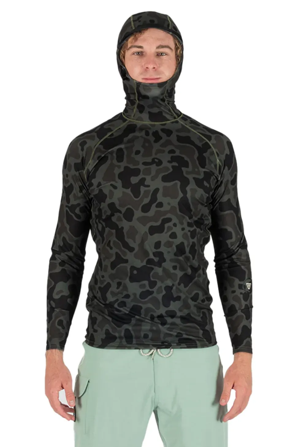 Vissla Warm Seas Eco Hooded L/S Rashguard - Camo sold by Storm