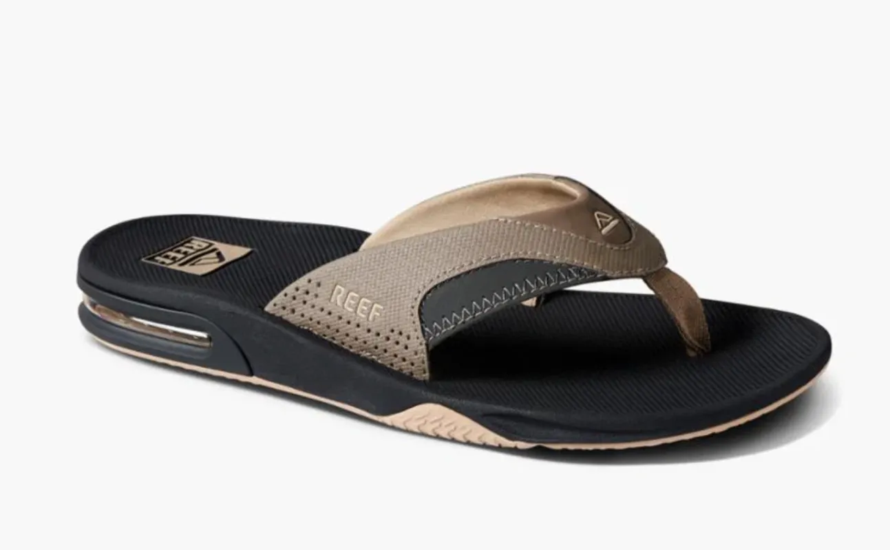 Reef Mens Fanning Sandal - Fossil/Raven made by Reef