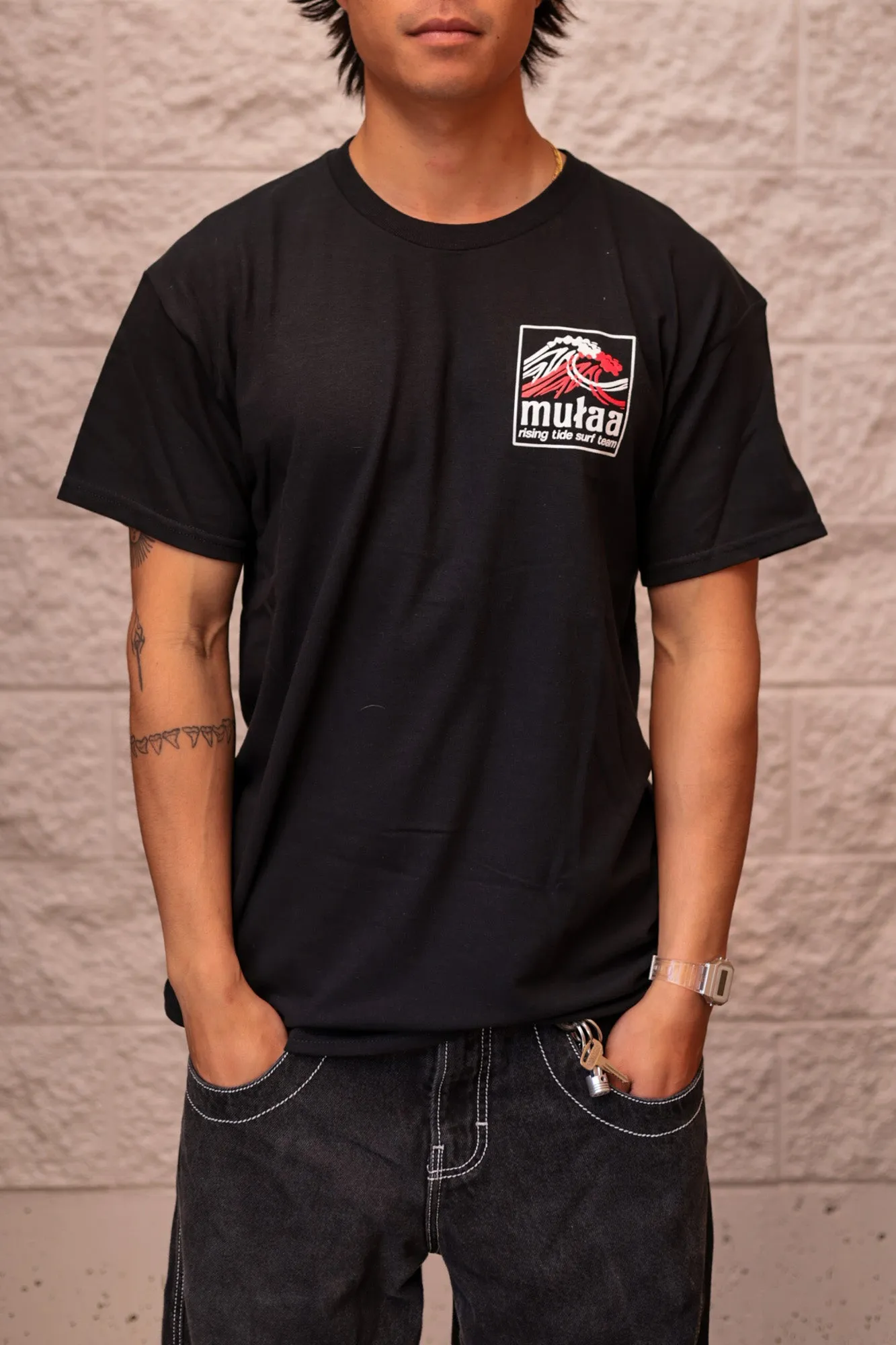Mułaa Rising Tide Tee - Black sold by Storm