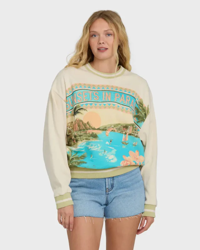 Billabong Summer Dreams Kendal Crew - White Cap made by Billabong