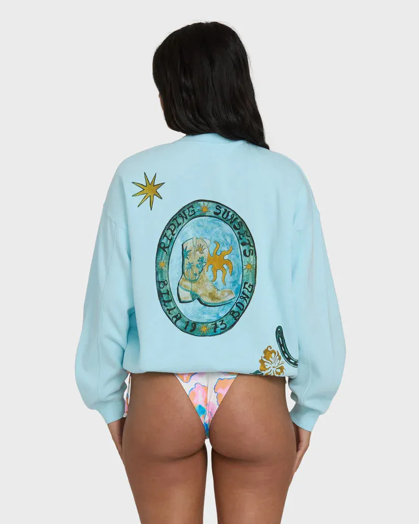 Billabong Sunset Rider Kendal Crew Fleece - Clearwater sold by Storm product image thumbnail 2