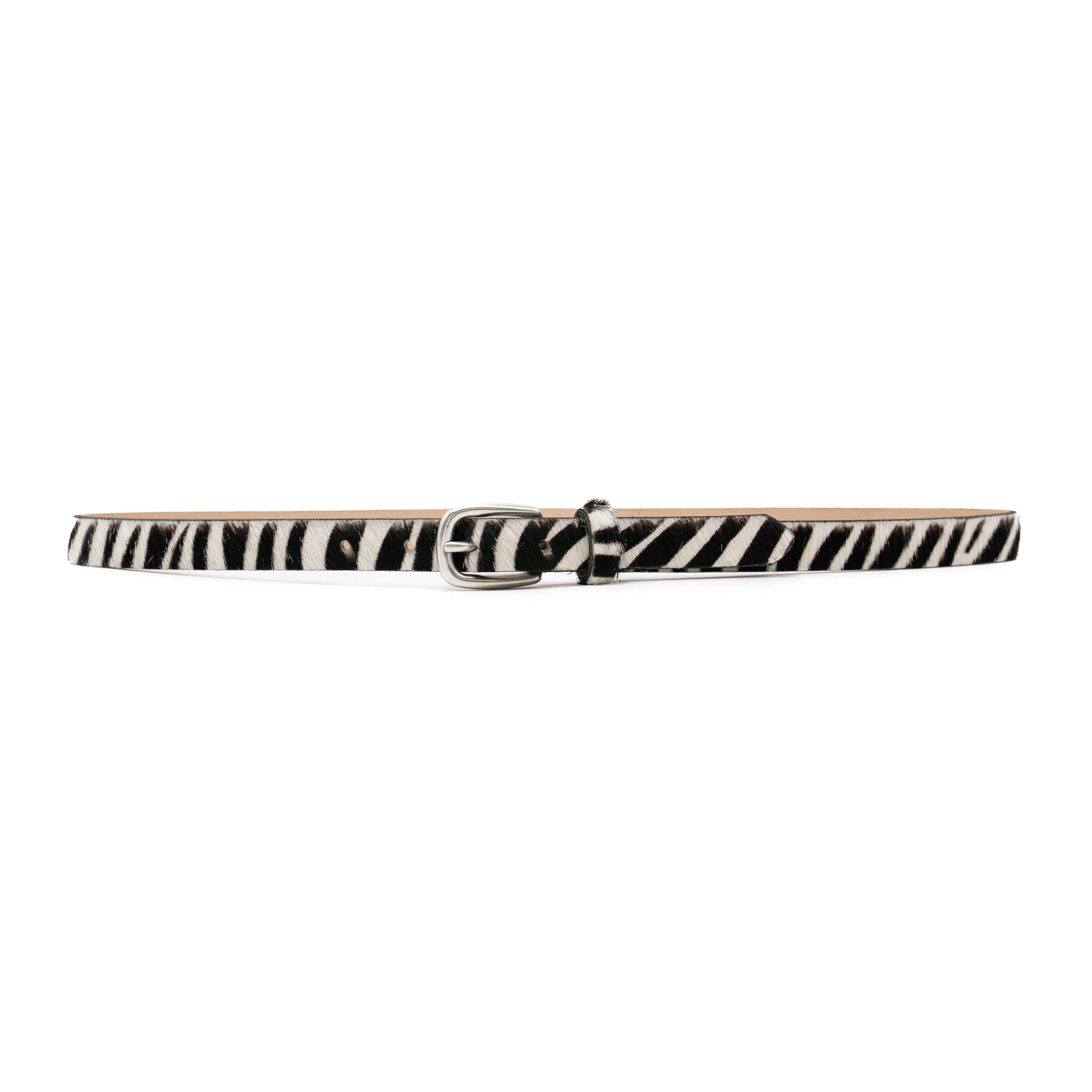 Sera Belt - Zebra Calf Hair sold by Streets Ahead