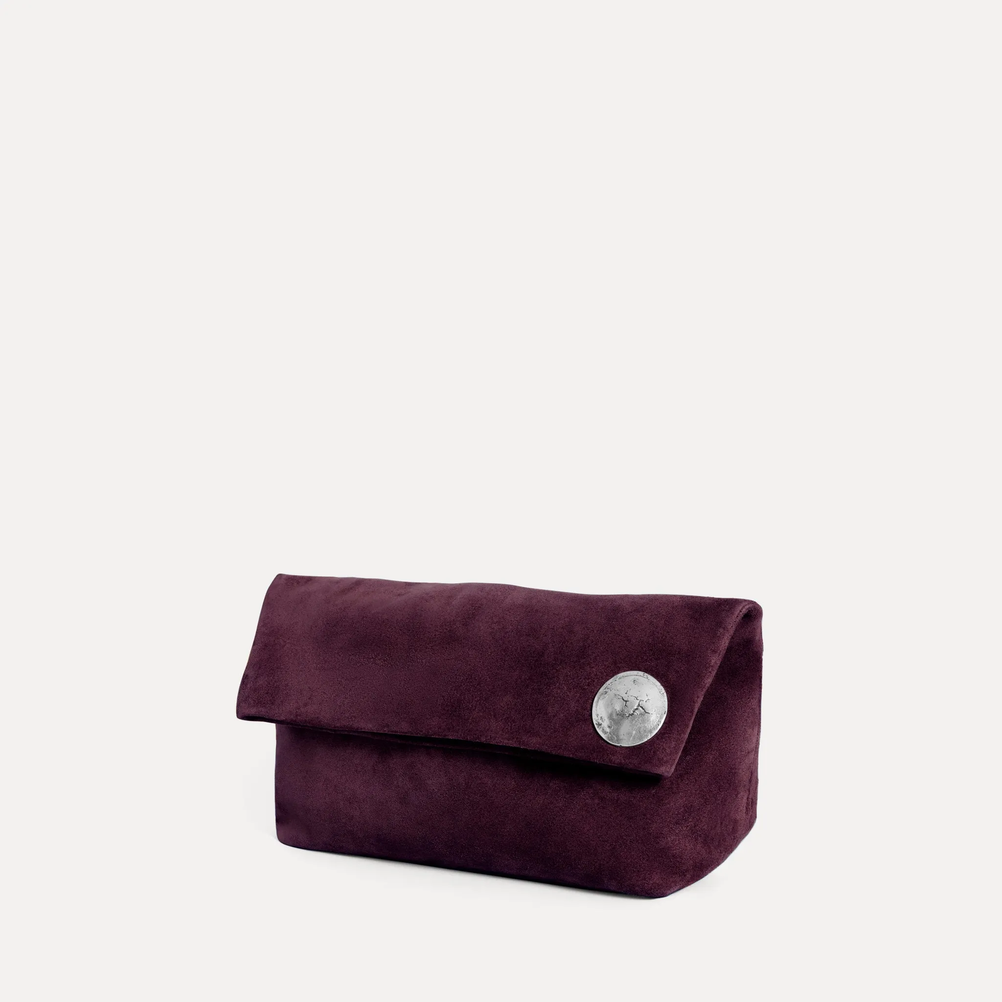 Vesta Clutch Plum Suede sold by Streets Ahead product image thumbnail 2