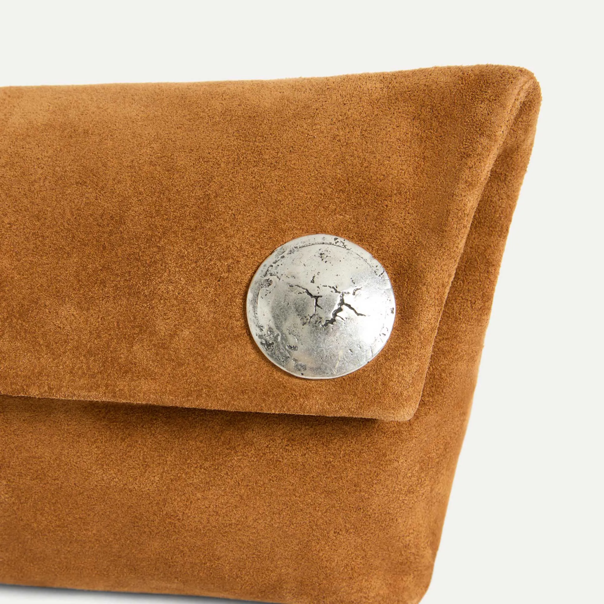 Vesta Clutch Tan Suede sold by Streets Ahead product image thumbnail 5