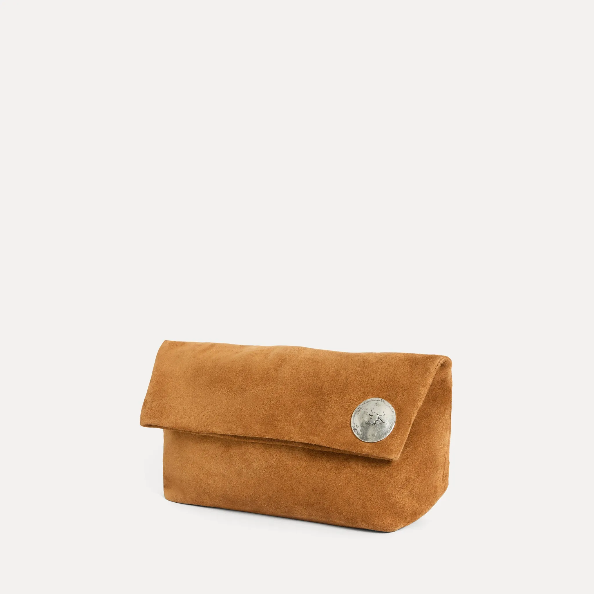 Vesta Clutch Tan Suede sold by Streets Ahead product image thumbnail 4