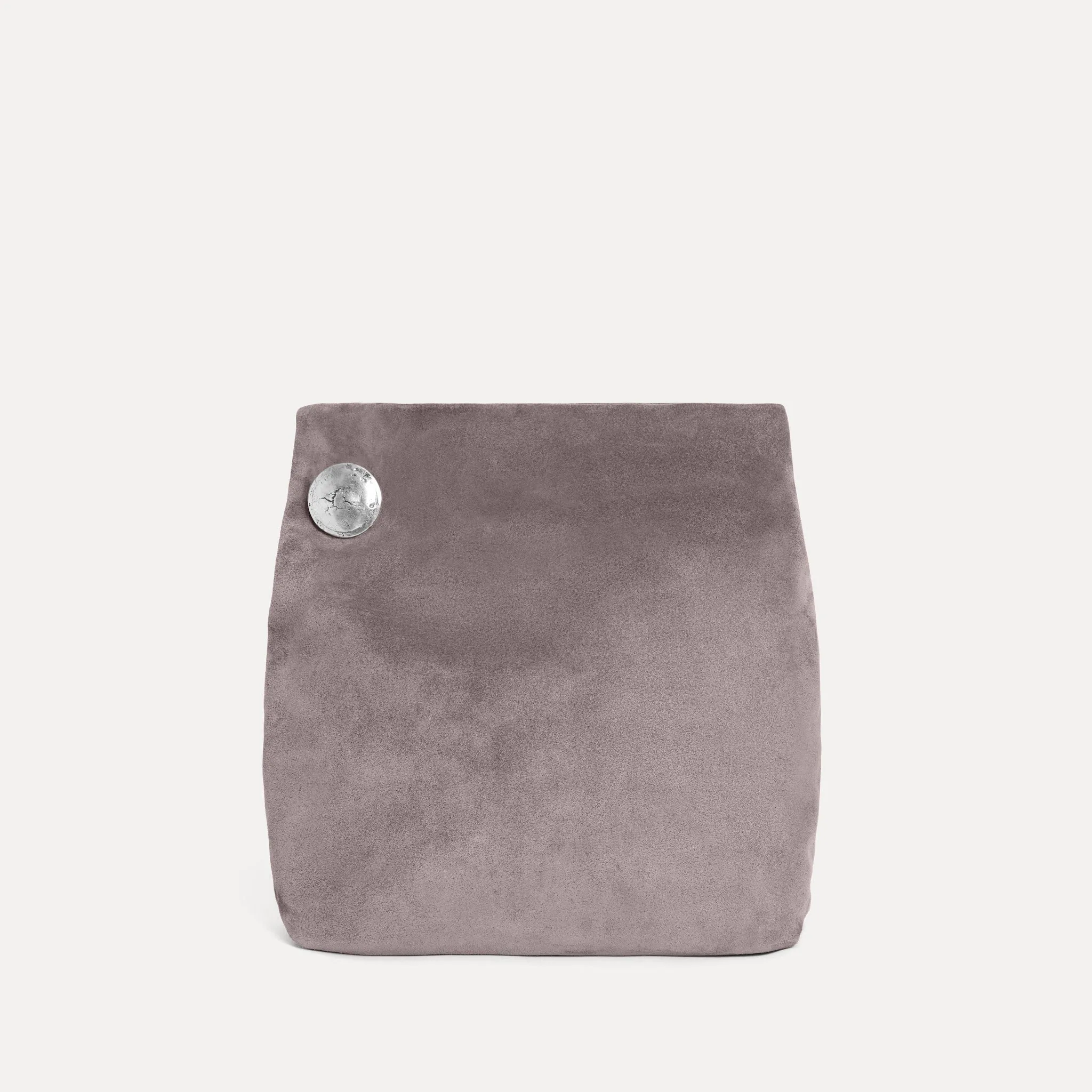 Vesta Clutch Grey Suede sold by Streets Ahead product image thumbnail 4