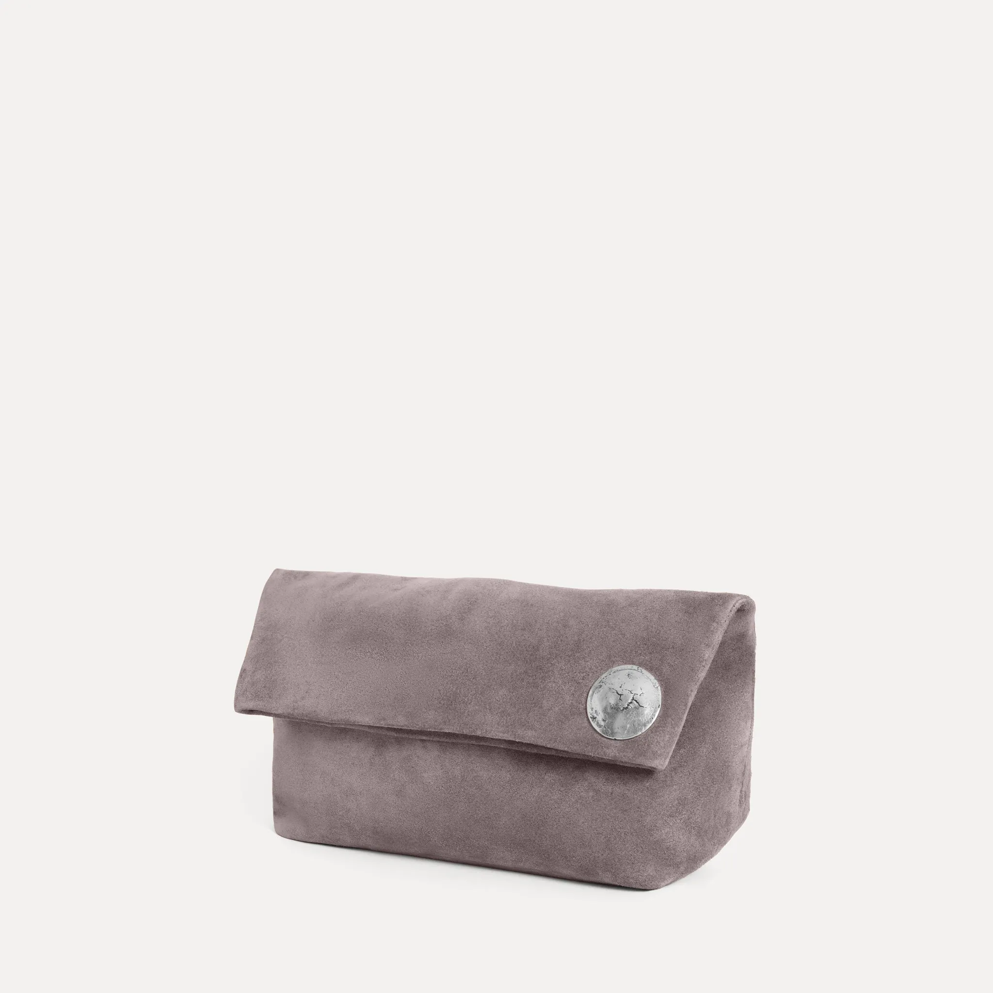 Vesta Clutch Grey Suede sold by Streets Ahead product image thumbnail 2