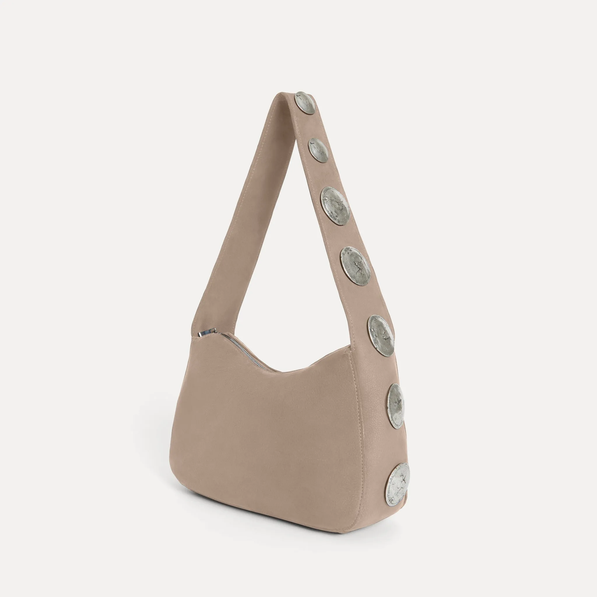Athena Shoulder Bag Taupe Nubuck sold by Streets Ahead