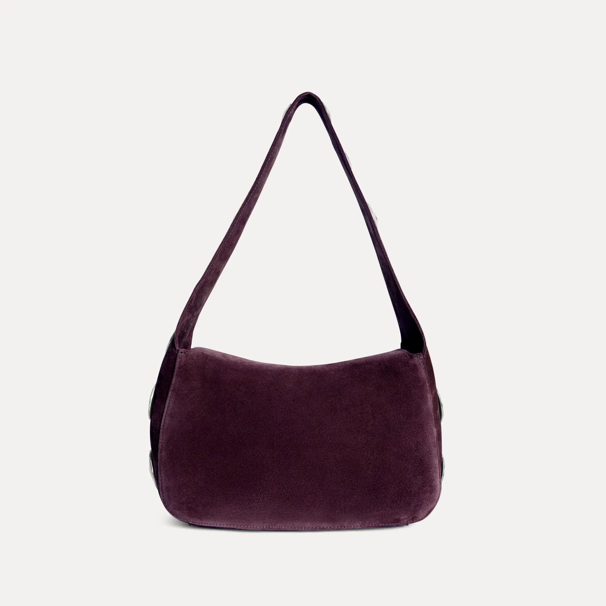 Athena Shoulder Bag Plum Suede sold by Streets Ahead product image thumbnail 3