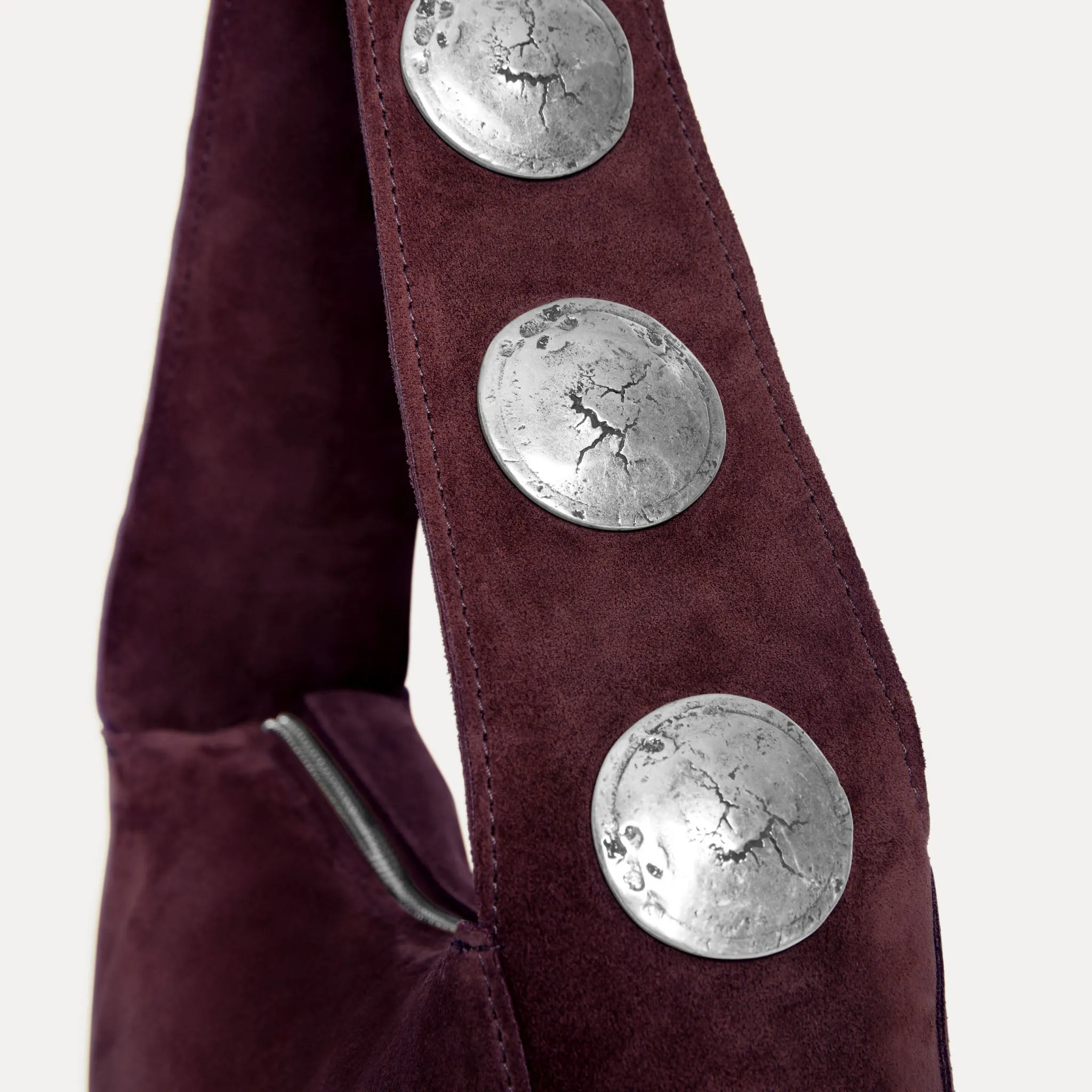 Athena Shoulder Bag Plum Suede sold by Streets Ahead product image thumbnail 2