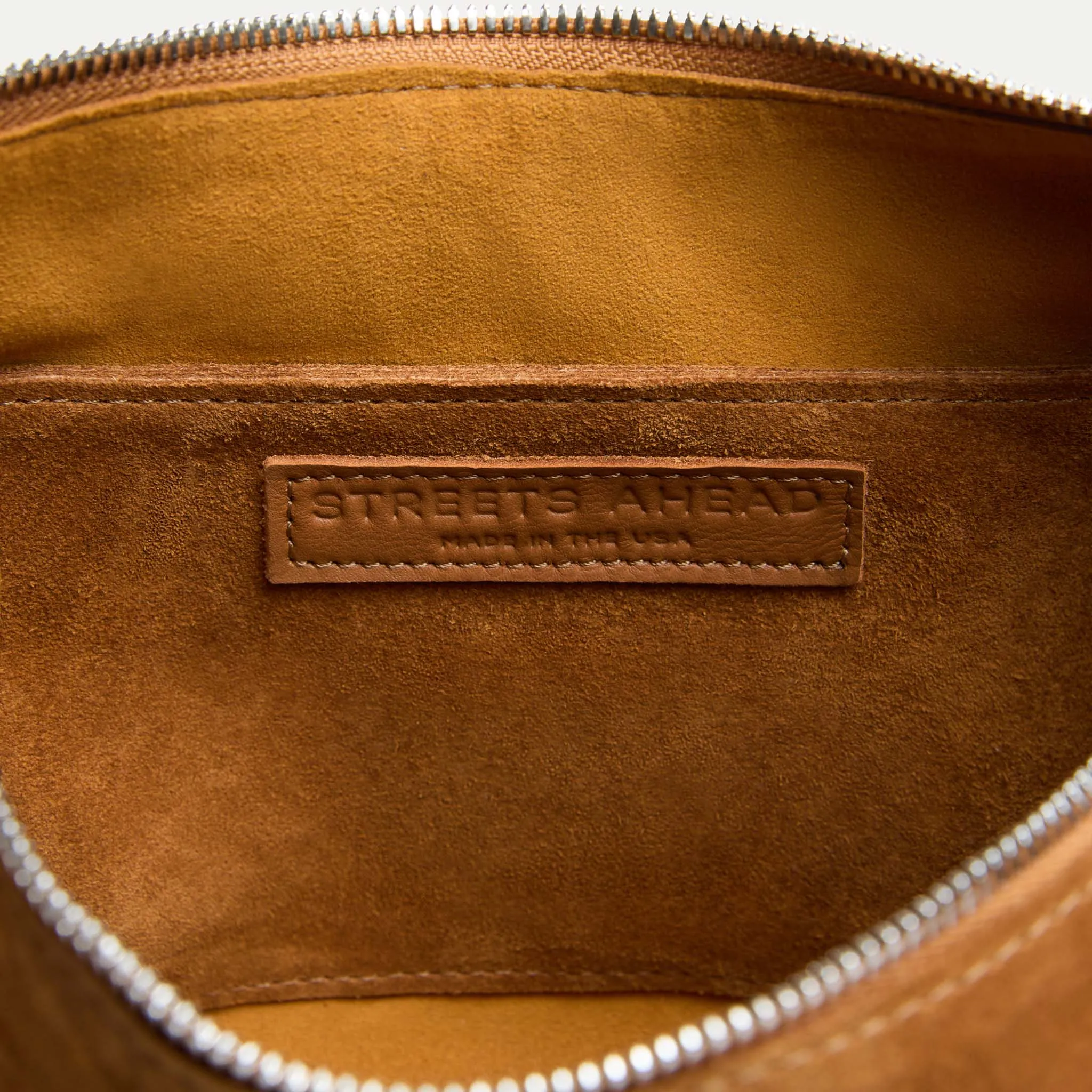 Athena Shoulder Bag Tan Suede sold by Streets Ahead product image thumbnail 4
