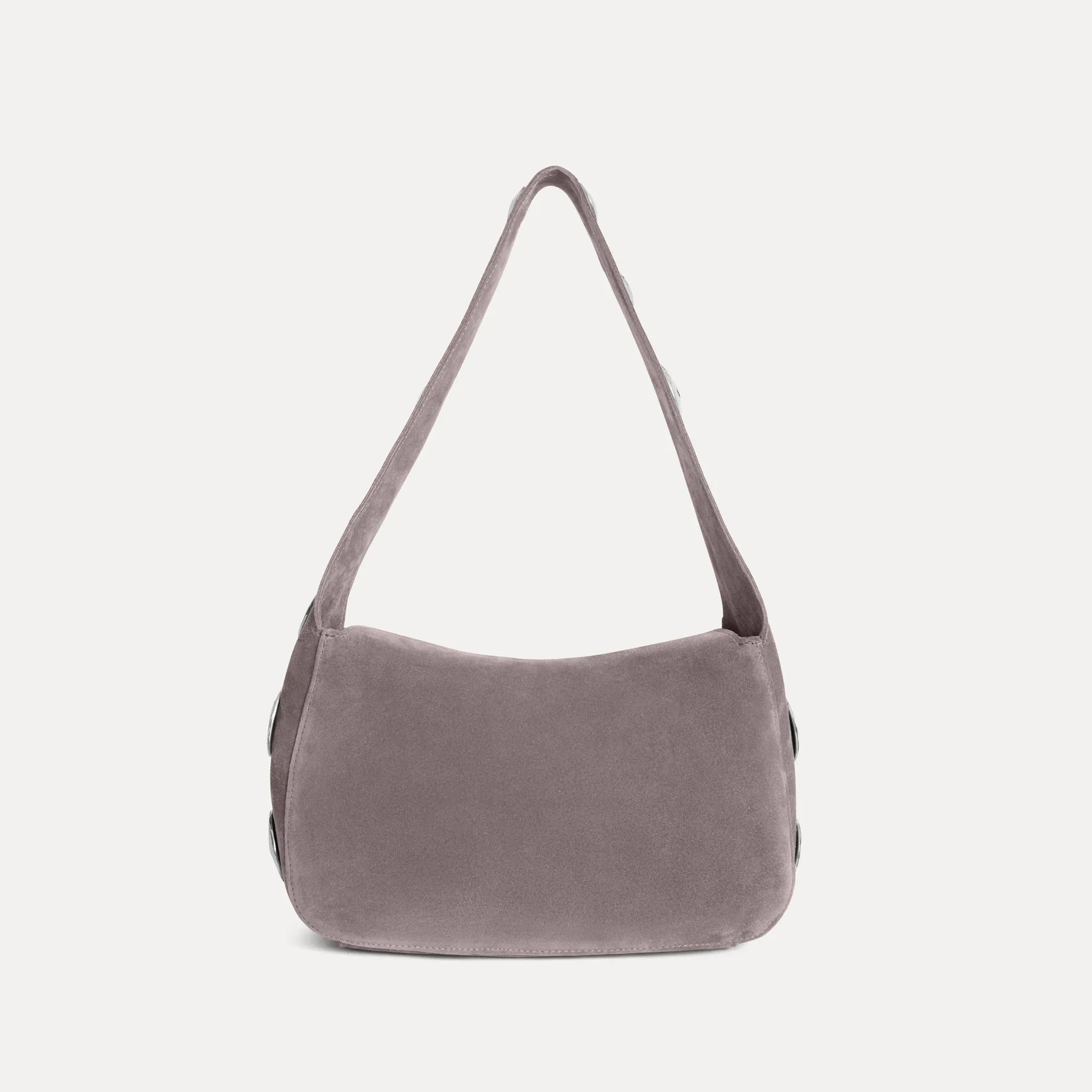 Athena Shoulder Bag Grey Suede sold by Streets Ahead product image thumbnail 3