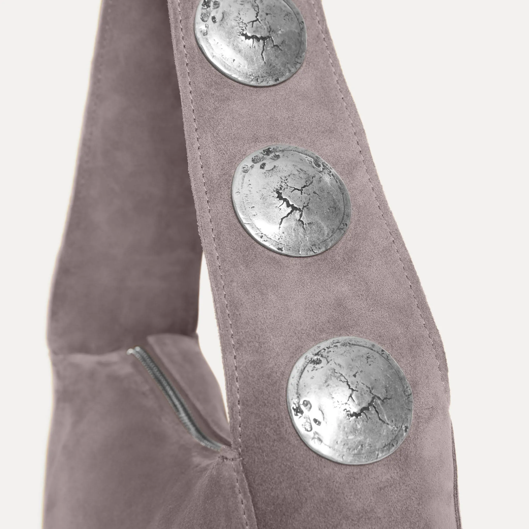 Athena Shoulder Bag Grey Suede sold by Streets Ahead product image thumbnail 2