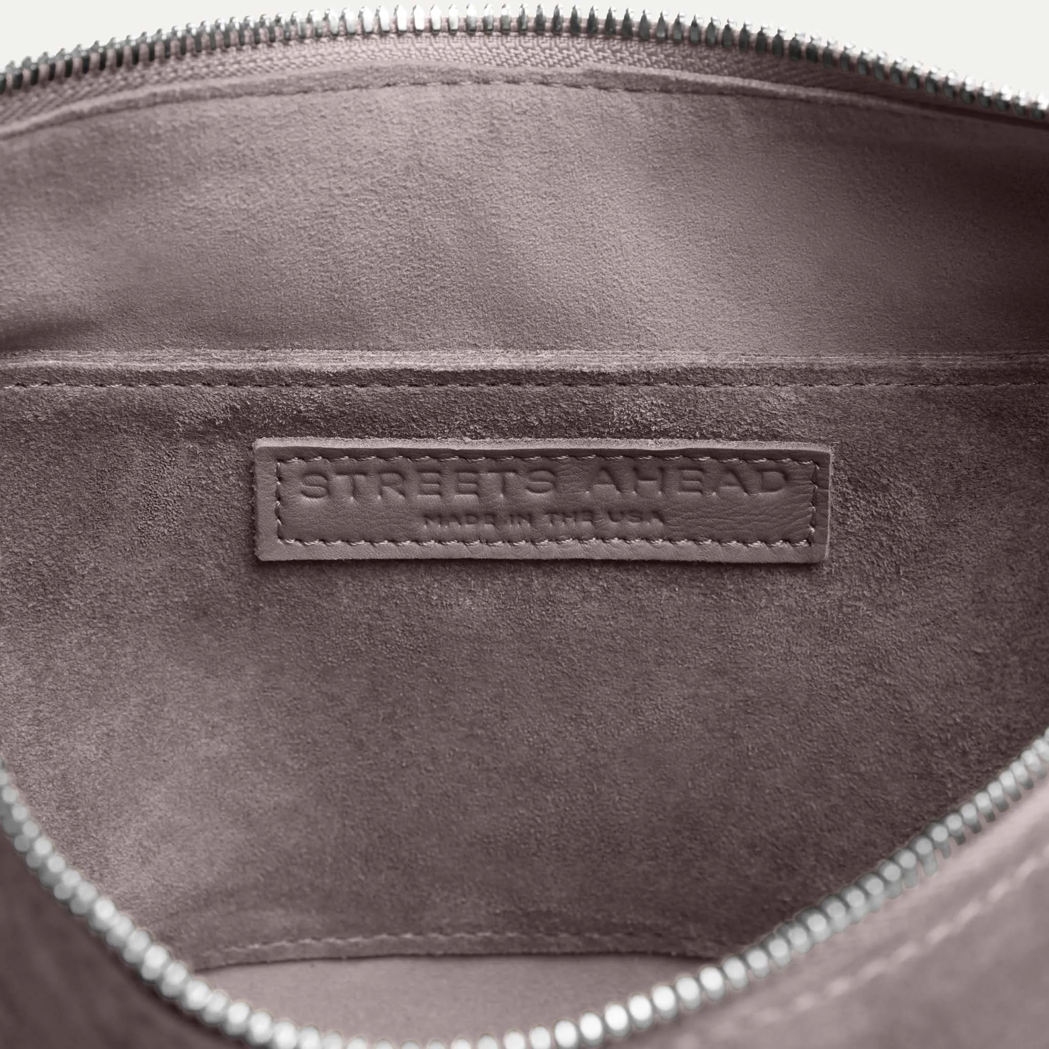 Athena Shoulder Bag Grey Suede sold by Streets Ahead product image thumbnail 4