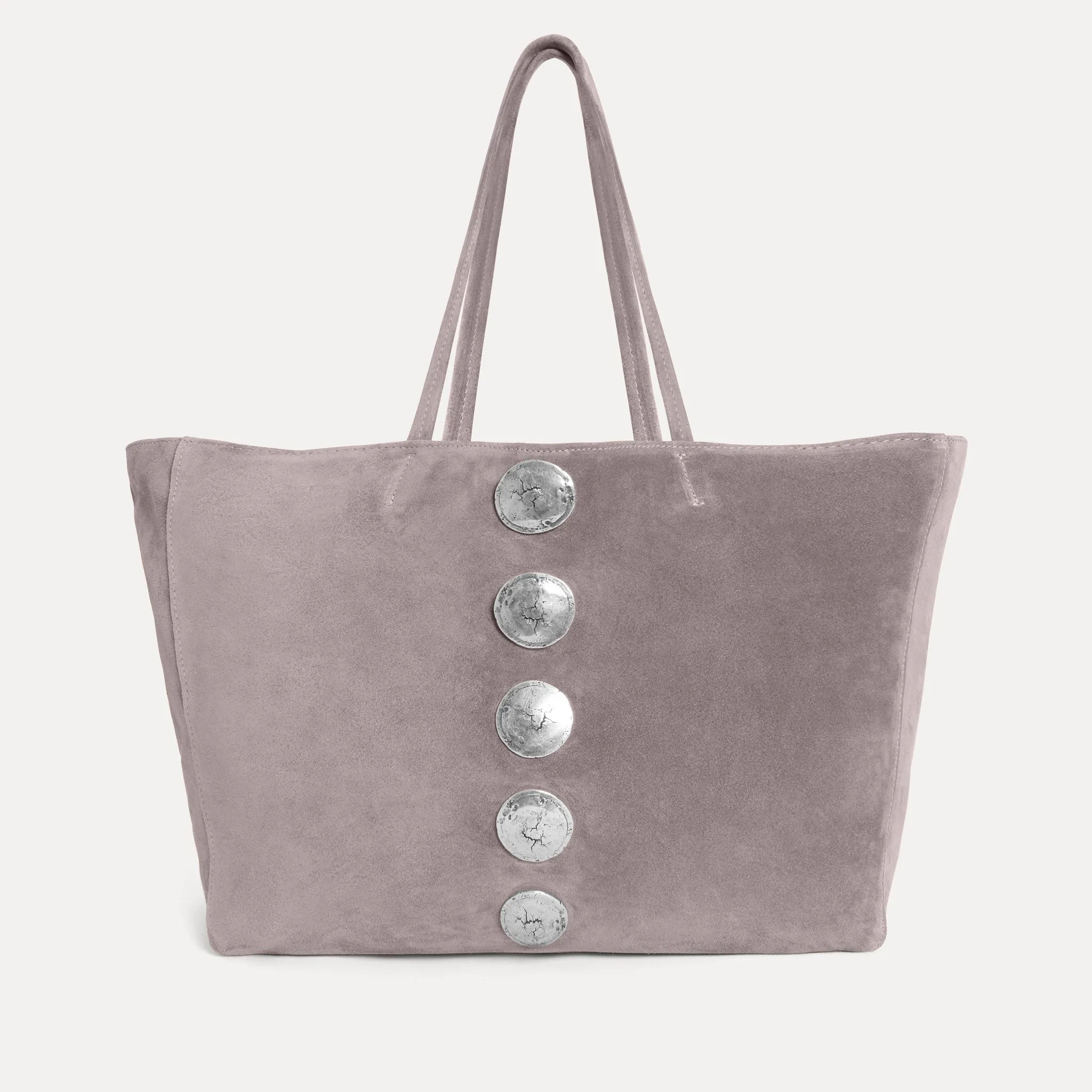 Gaia Tote Bag Grey Suede sold by Streets Ahead