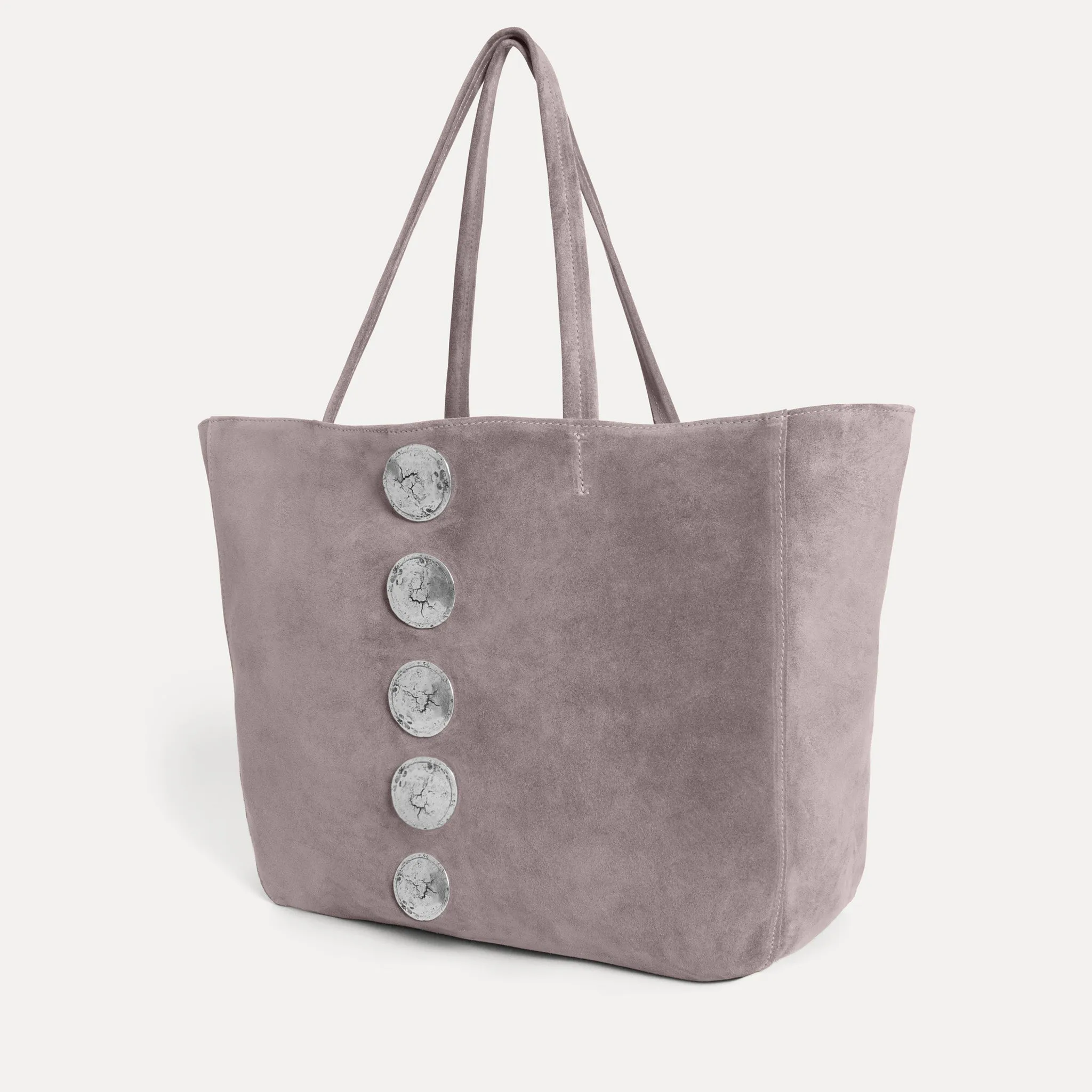 Gaia Tote Bag Grey Suede sold by Streets Ahead product image thumbnail 2