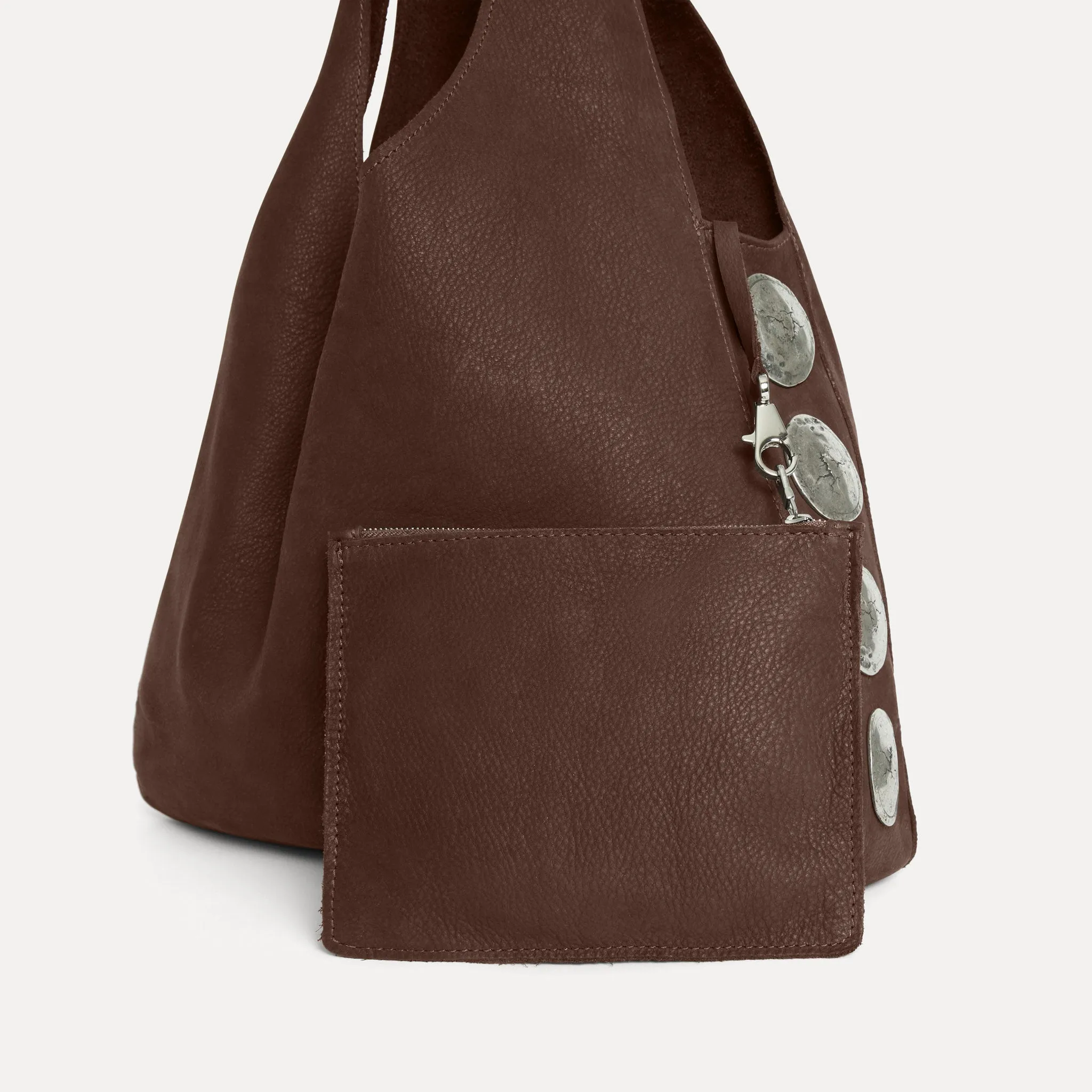 Rhea Hobo Bag Chocolate Nubuck sold by Streets Ahead product image thumbnail 4