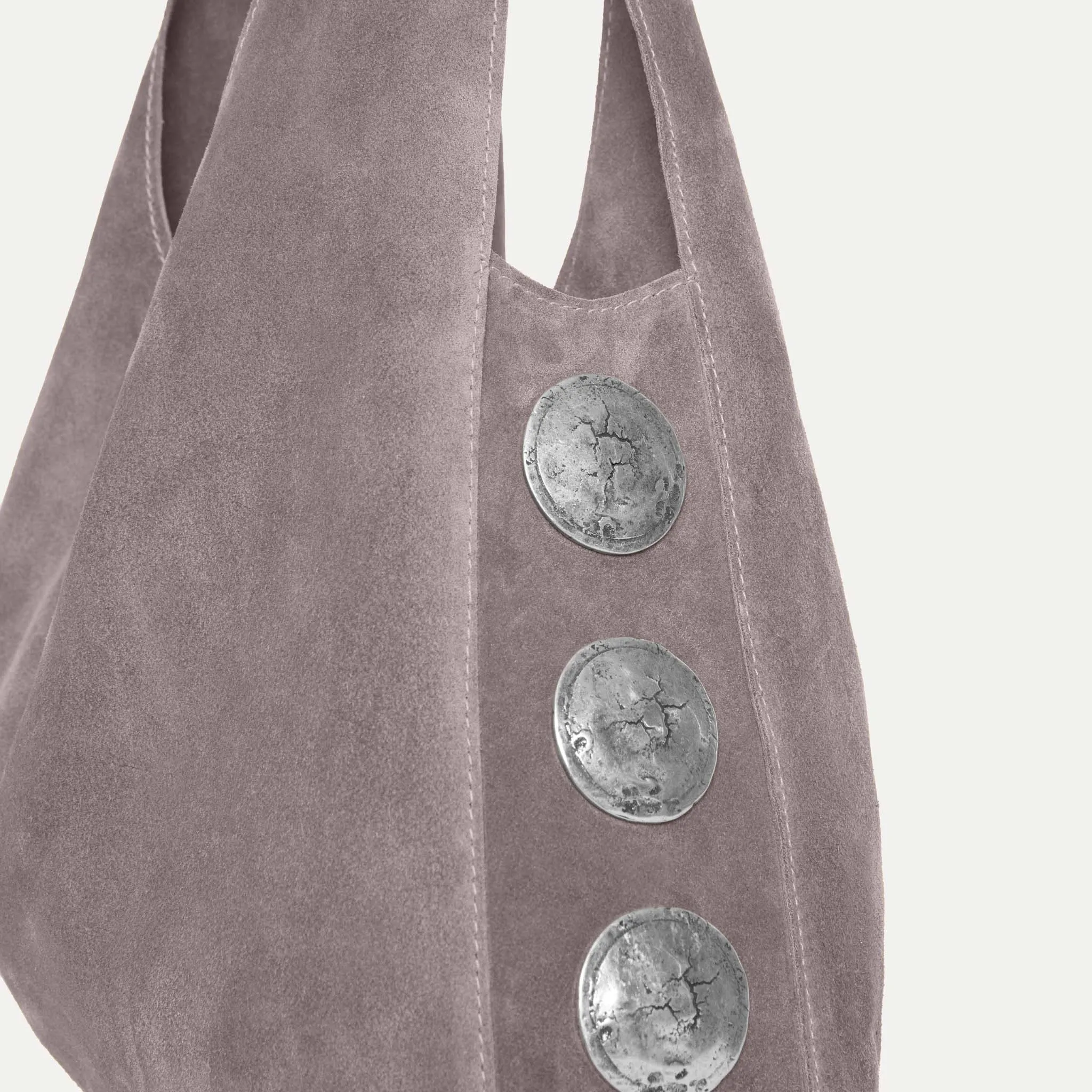 Rhea Hobo Bag Grey Suede sold by Streets Ahead product image thumbnail 2