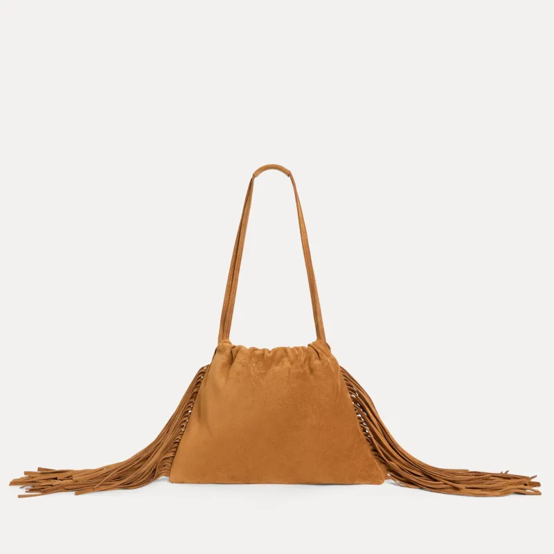 Diana Fringe Bag Tan Suede sold by Streets Ahead