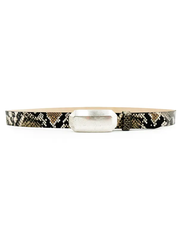 Maren Snake Print Belt sold by Streets Ahead