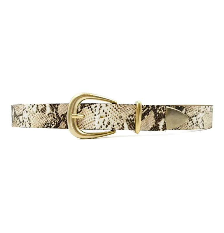 June Snake Print Belt sold by Streets Ahead