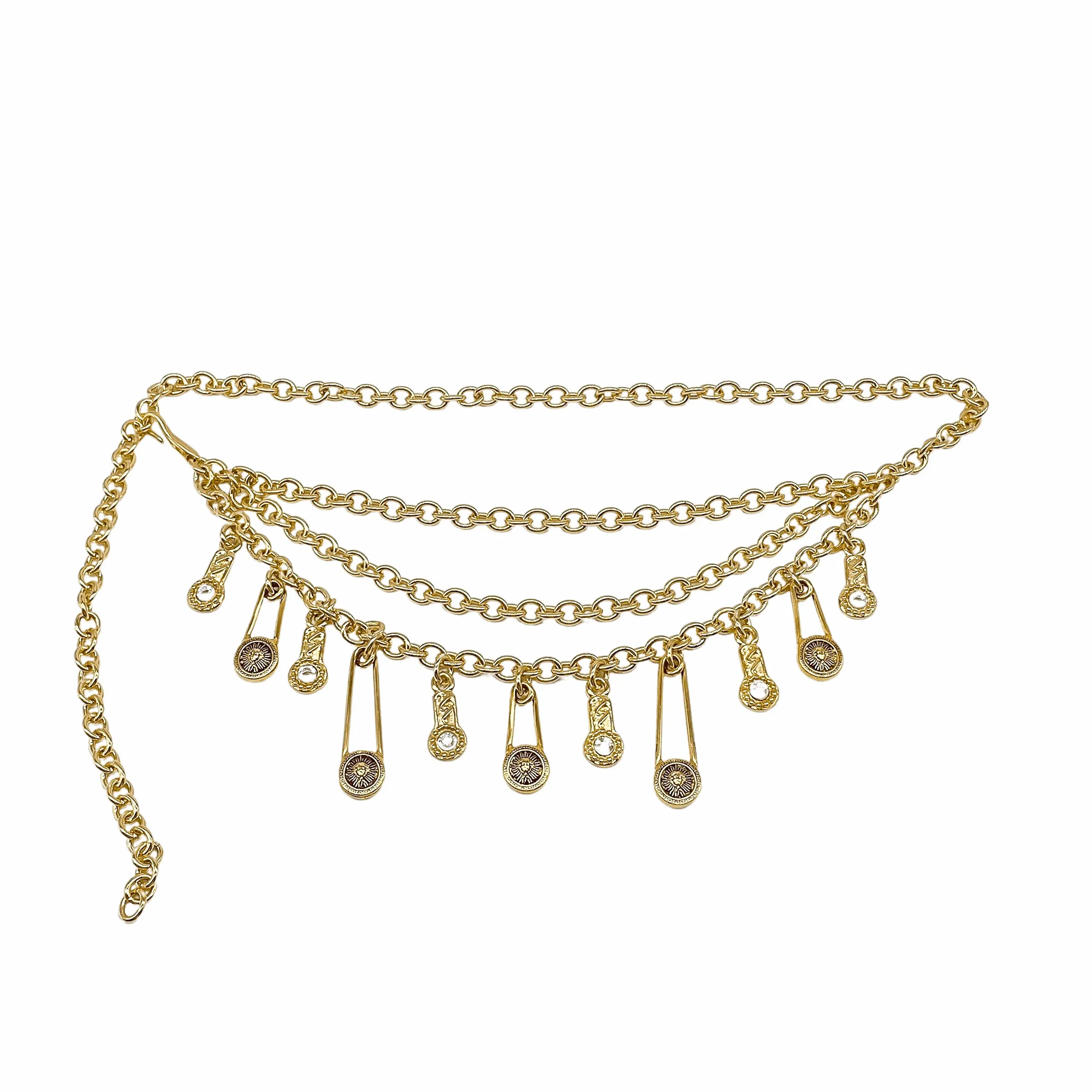 Safety Pin Chain Belt sold by Streets Ahead