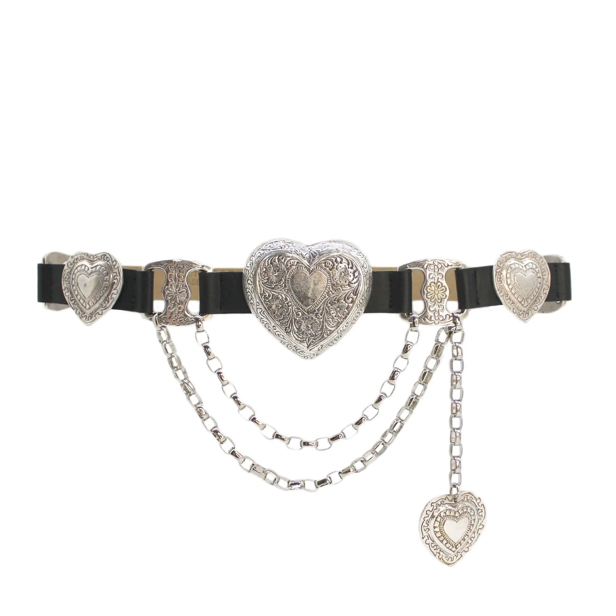 Mia Heart Belt - Silver sold by Streets Ahead