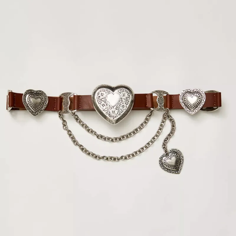 Mia Heart Belt - Silver sold by Streets Ahead