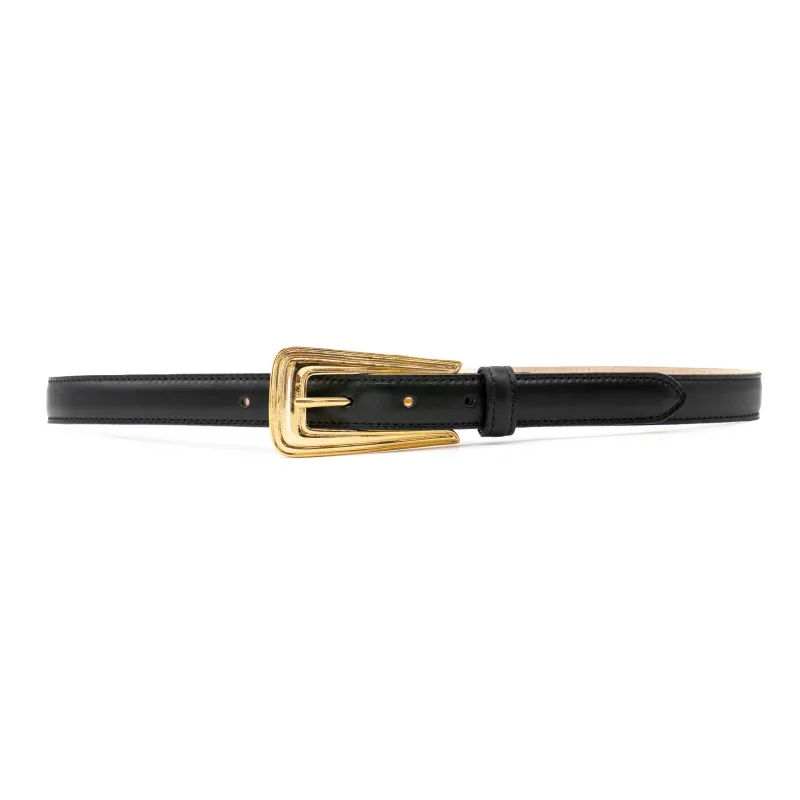Bria Belt - Black Leather made by Streets Ahead