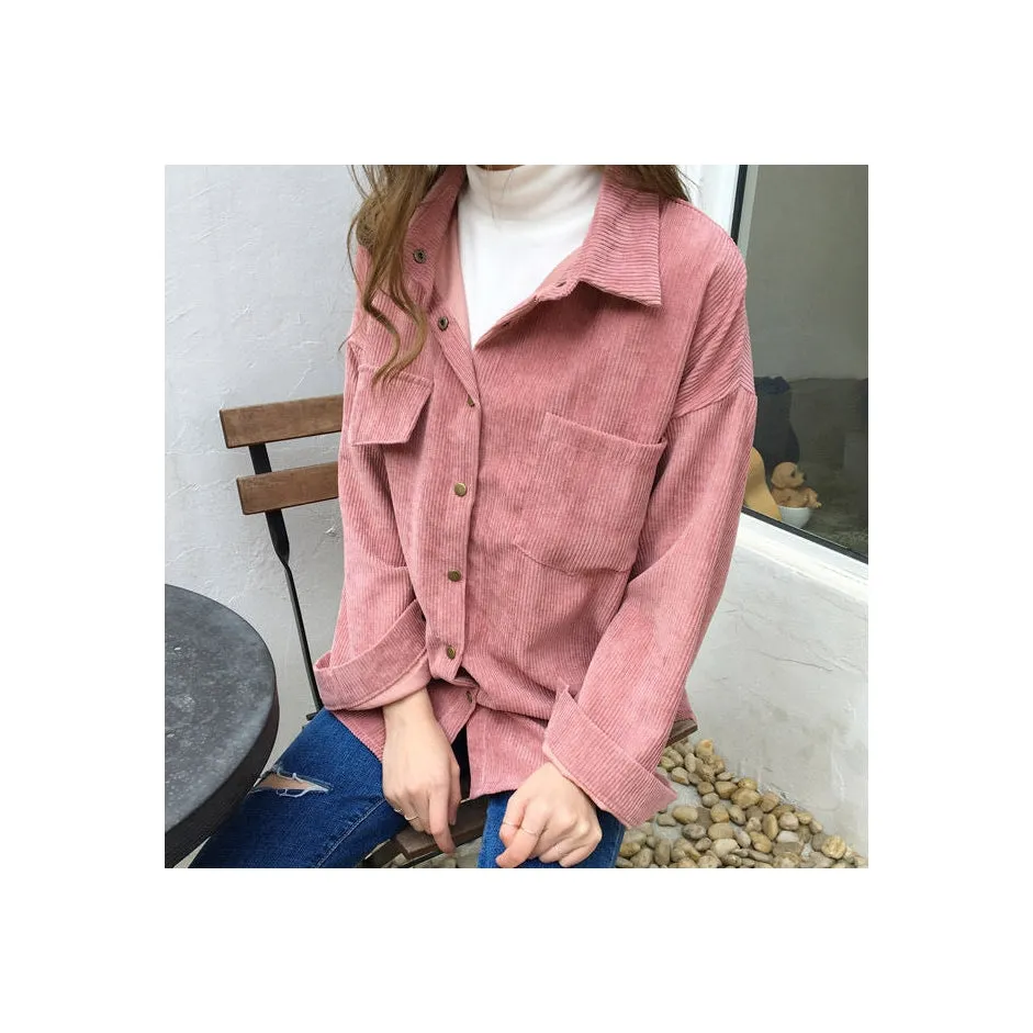 Comfy Cute Cord Shirt sold by Streetwear Society