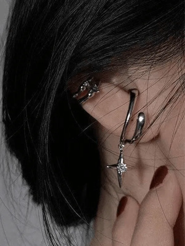 2pcs Astral Zircon Ear Cuffs sold by Streetwear Society