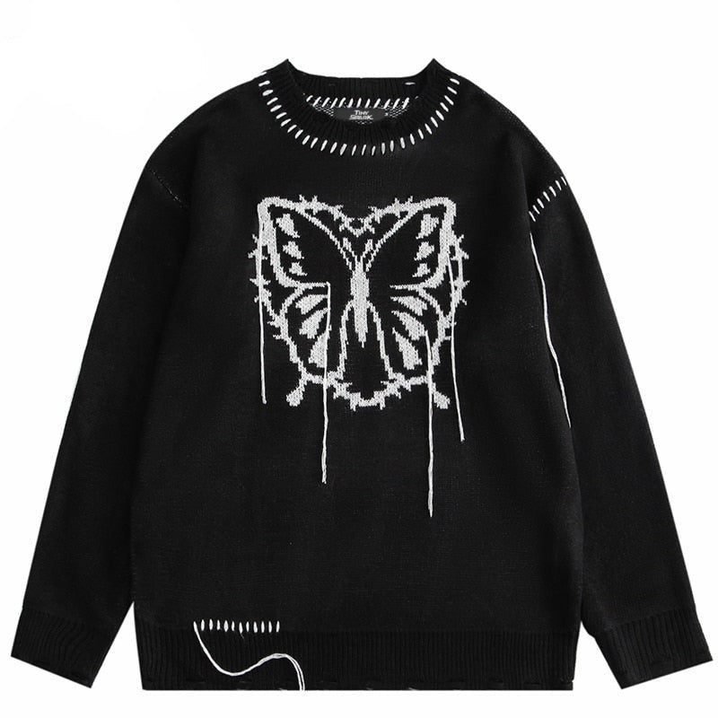 Dev Butterfly Knit Sweater sold by Streetwear Society