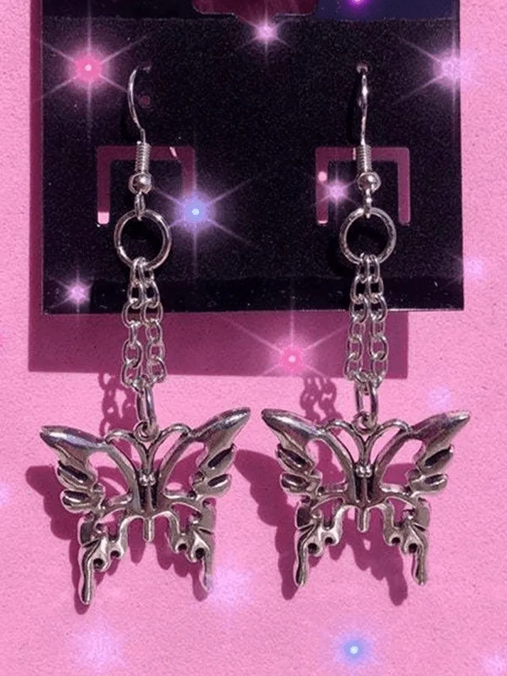 Vintage Butterfly Earrings sold by Streetwear Society product image thumbnail 2