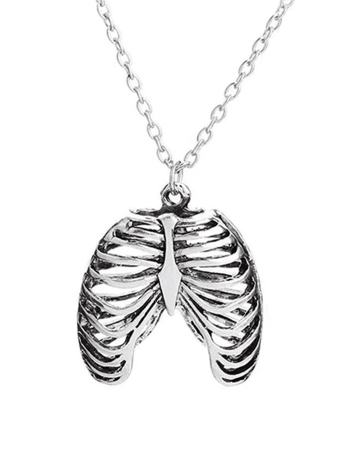 Vintage Skeleton Pendant Necklace sold by Streetwear Society product image thumbnail 2