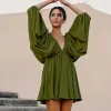 Dress with puff sleeves "Maylia" sold by Streetwear Society