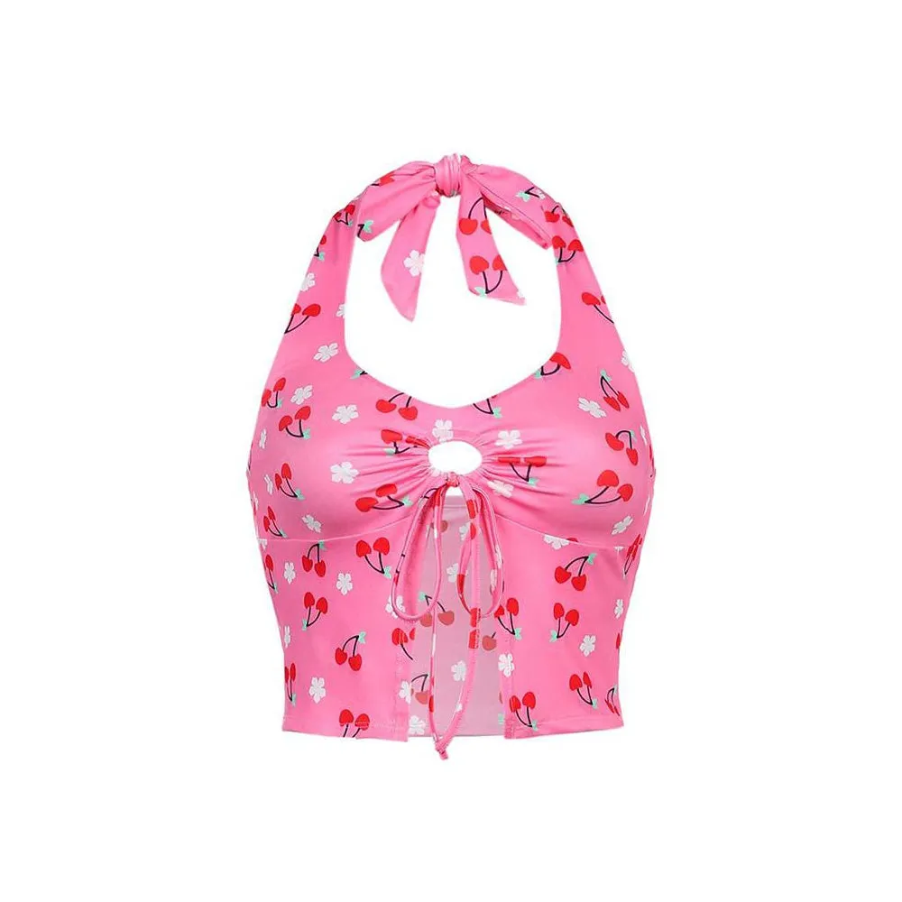 Cherry Blossom Halter Top sold by Streetwear Society